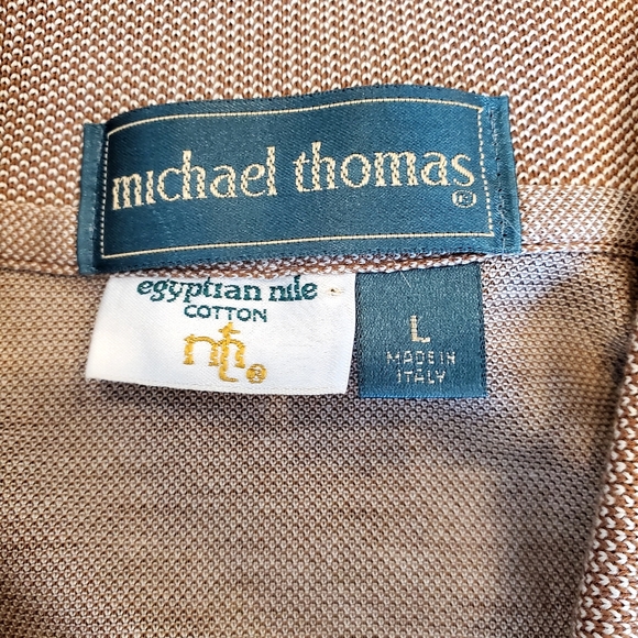 Michael Thomas Polo Egyptian Nile Cotton Made In Italy - Picture 5 of 6